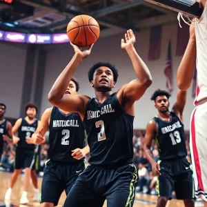 Jacksonville University Dolphins basketball team during game