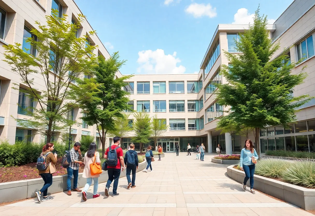 Rendering of the new Jacksonville University medical school campus