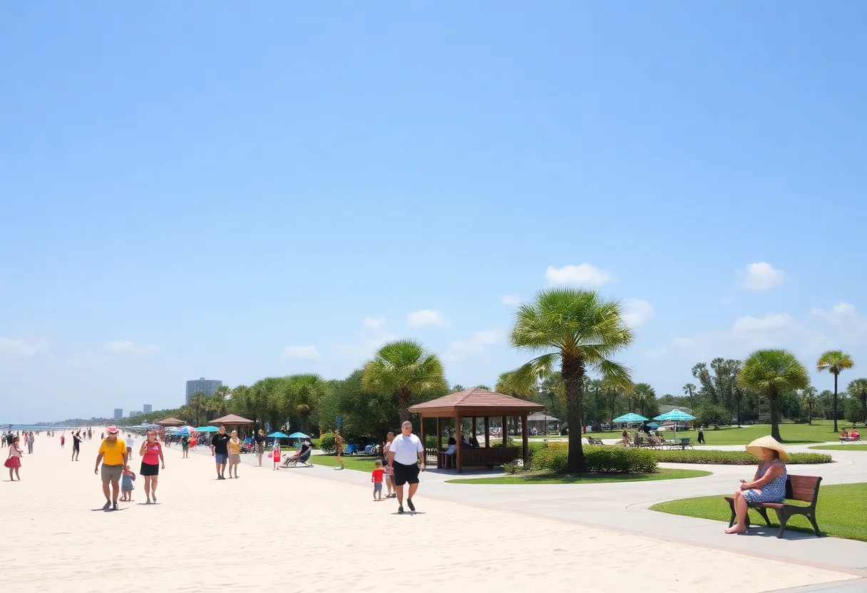 Beautiful sunny day in Jacksonville, Florida.