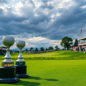 Golfers competing at the 2025 Johannesburg Open.