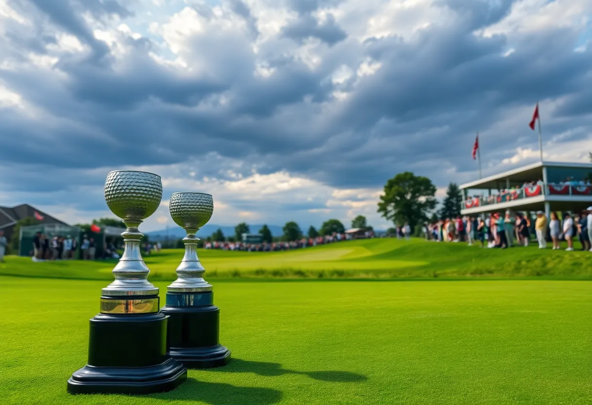 Golfers competing at the 2025 Johannesburg Open.