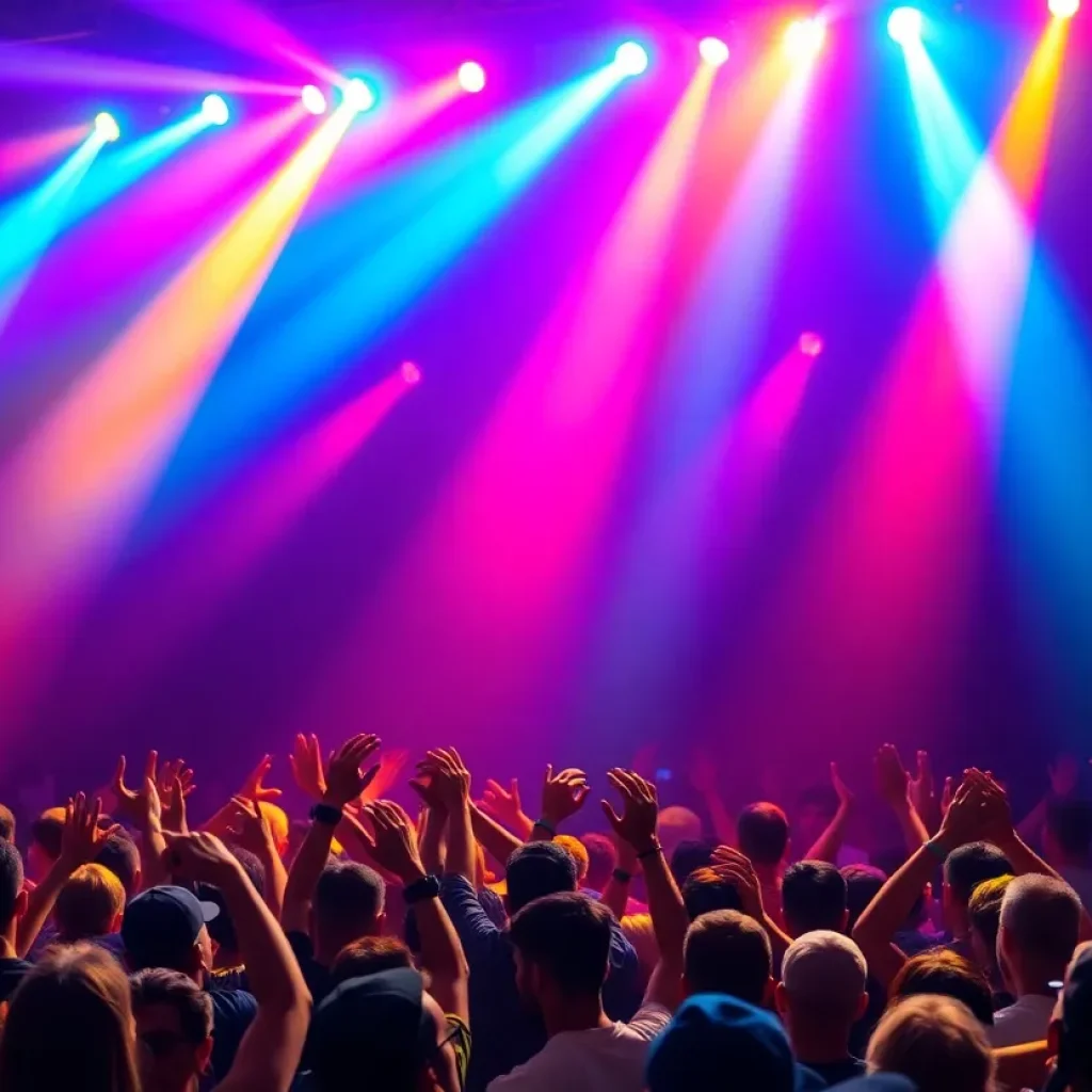 Crowd at a live concert in Jacksonville