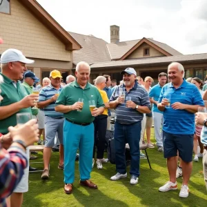 Friendly golfers enjoying a sunny day at Metropolitan Golf Club
