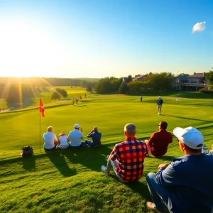 Golfers enjoying the day at the Metropolitan Golf Club
