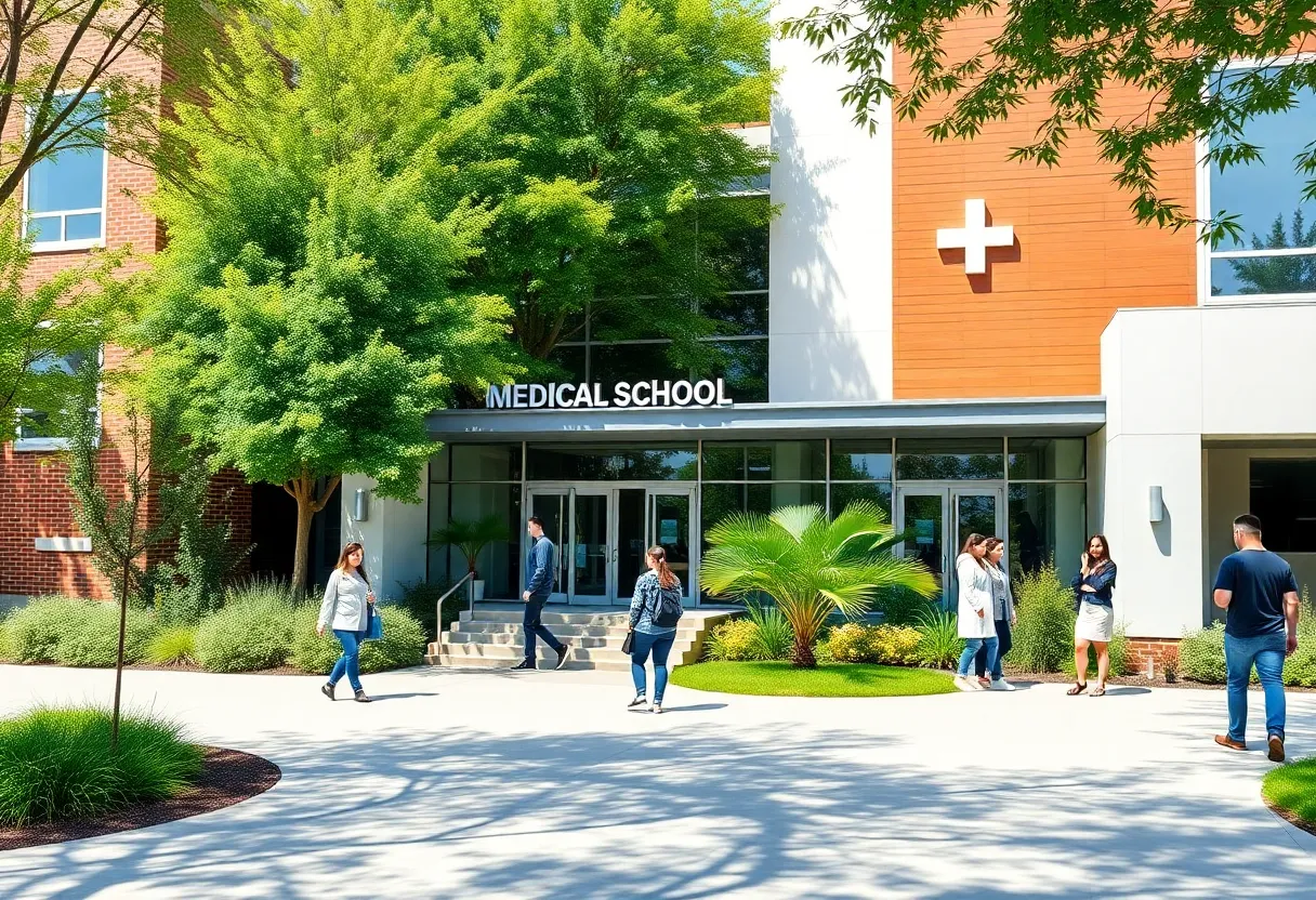 Rendering of the Lake Erie College of Osteopathic Medicine at Jacksonville University