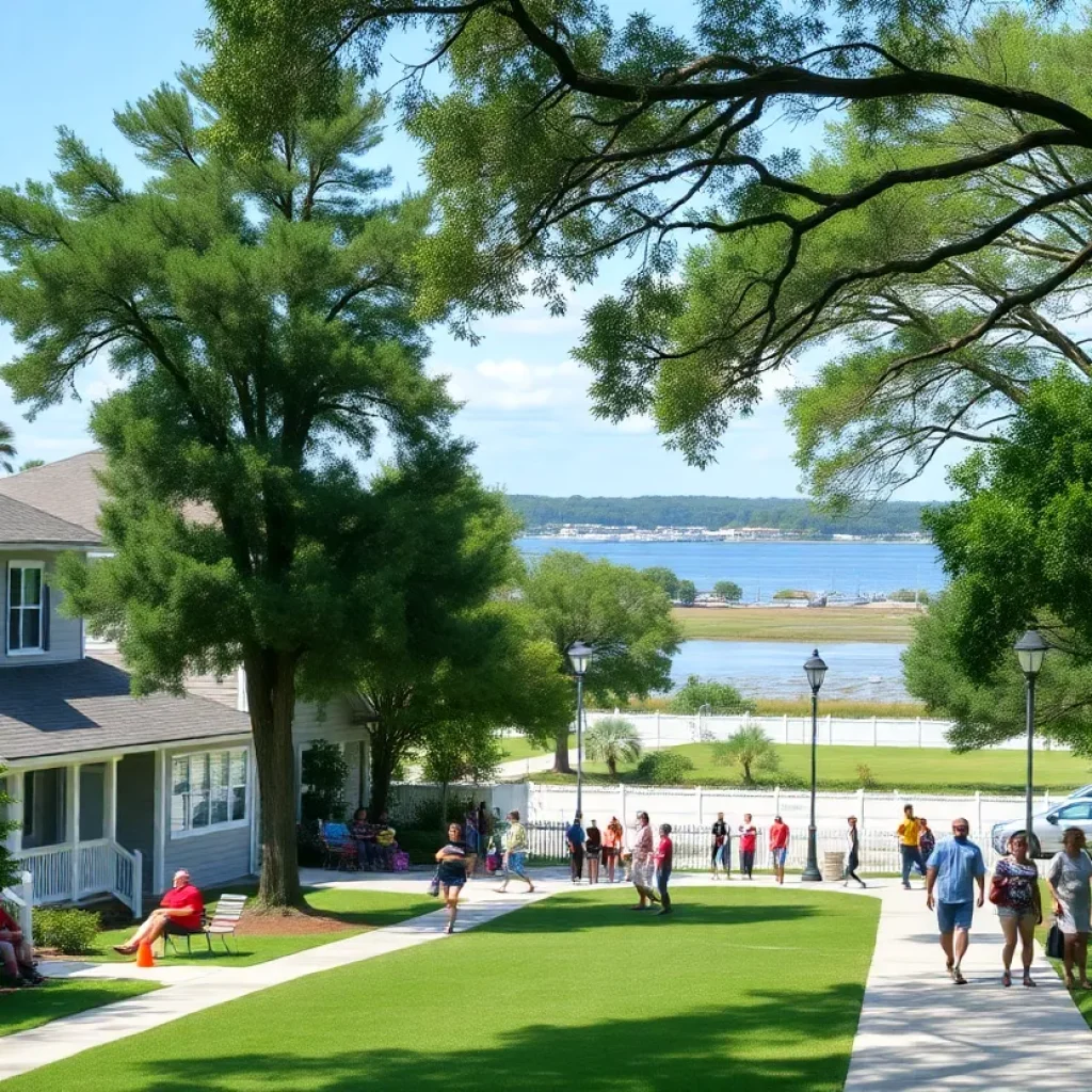 Community scene in Northeast Jacksonville showcasing residential developments and local residents.