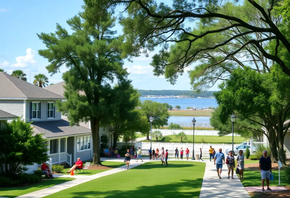 Community scene in Northeast Jacksonville showcasing residential developments and local residents.