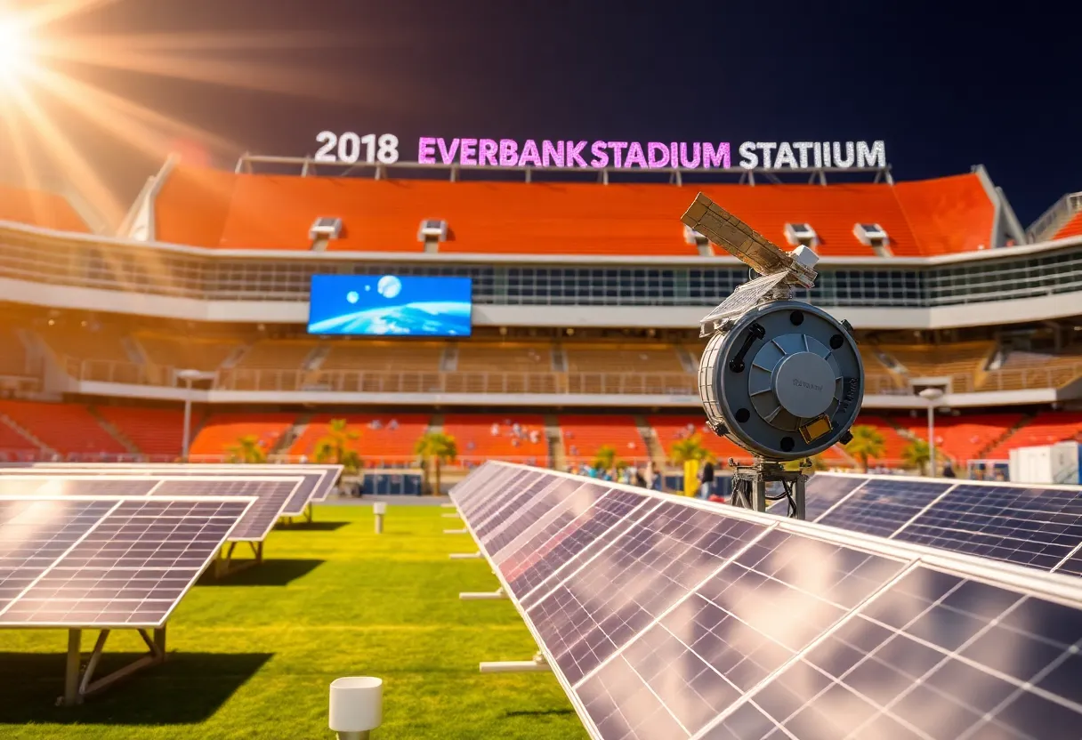 Demonstration of space-based power technology at EverBank Stadium