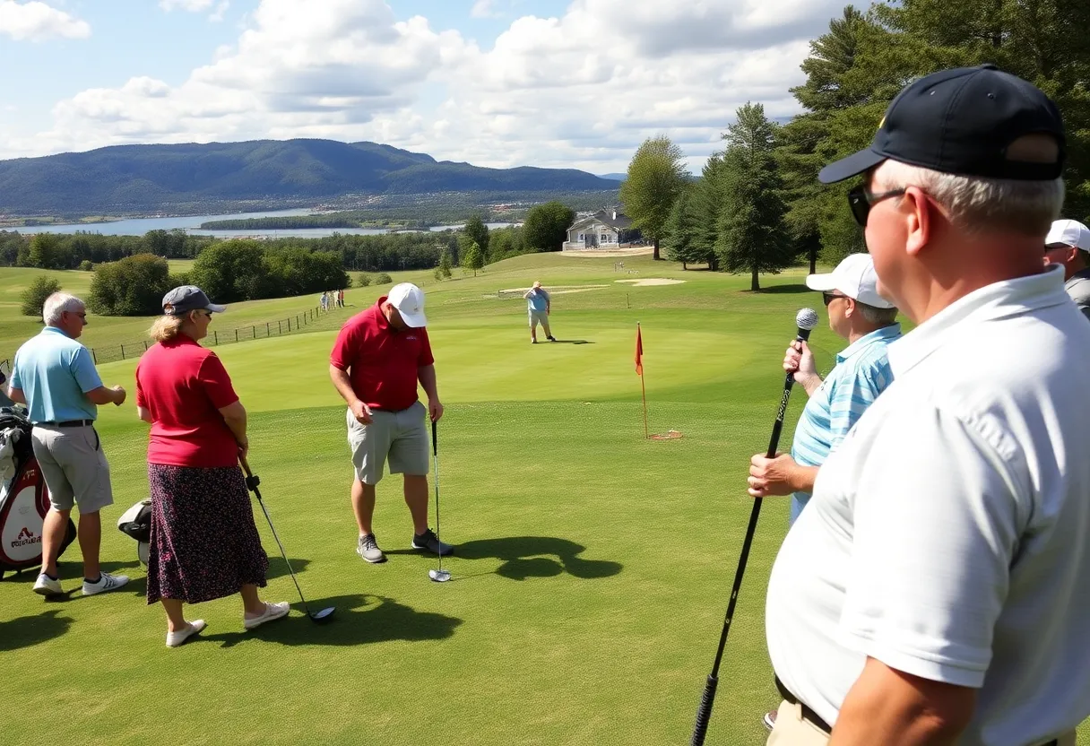 Participants at the Rally for Kate charity golf tournament