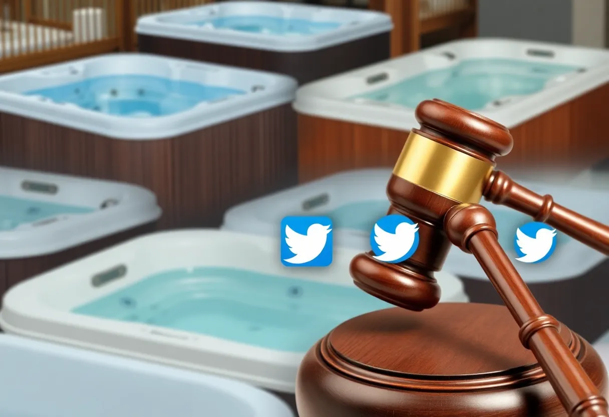 Illustration representing the Revive Spas scandal and consumer complaints.