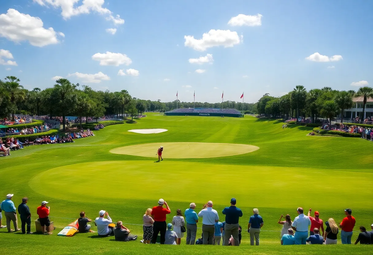 Golf tournament at TPC Sawgrass