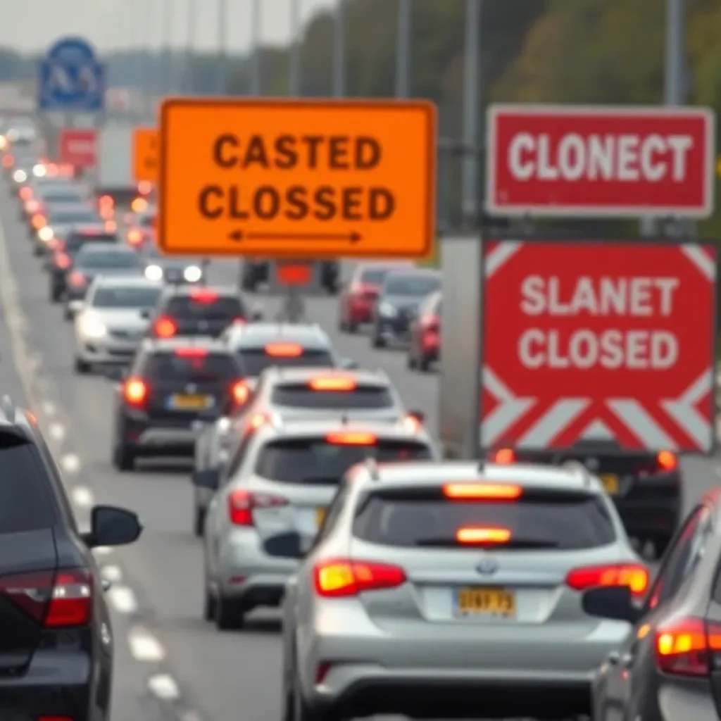 Traffic chaos on Interstate 95 in Jacksonville