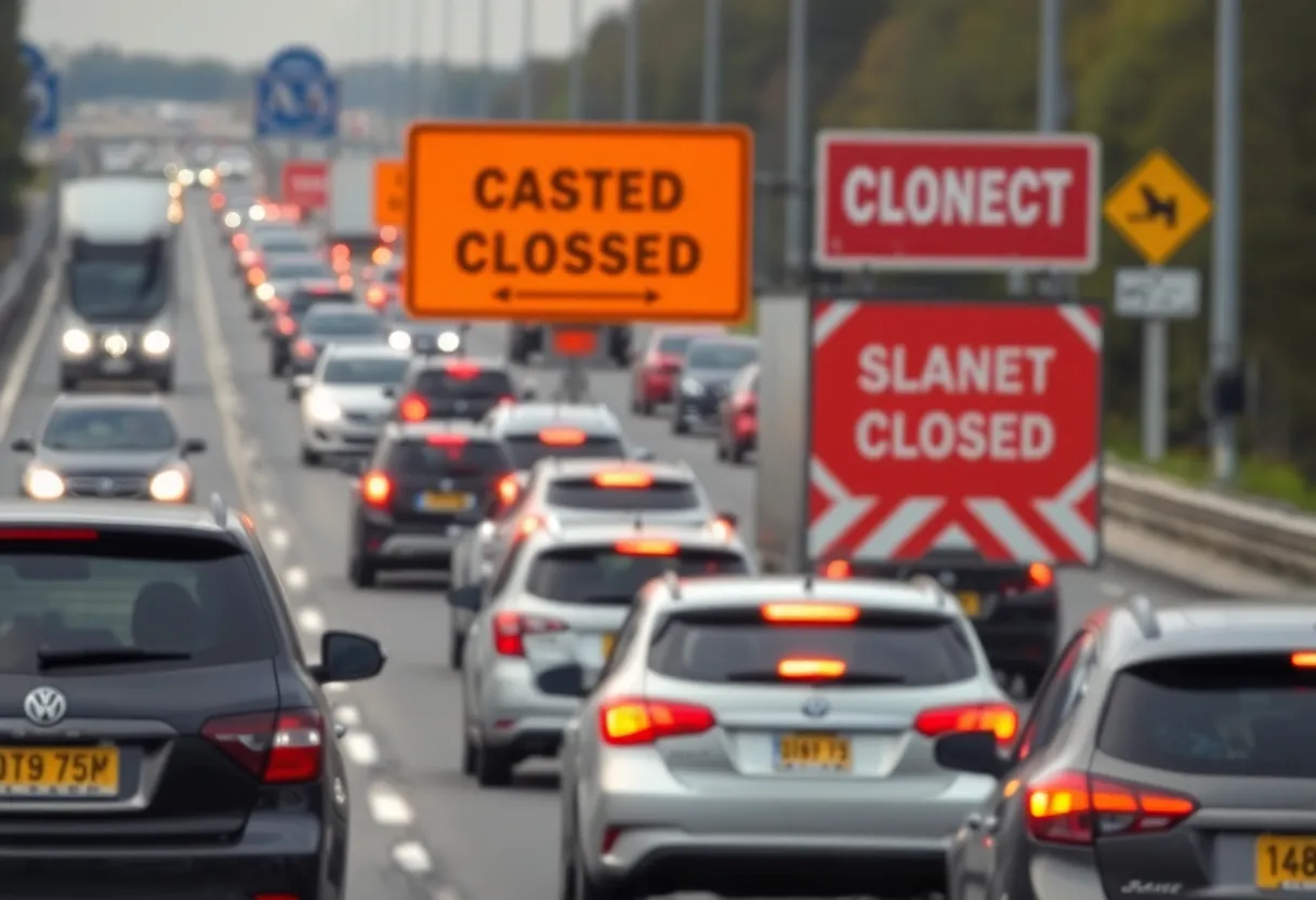 Traffic chaos on Interstate 95 in Jacksonville