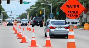 Jacksonville Faces Traffic Disruptions from Water Main Repairs