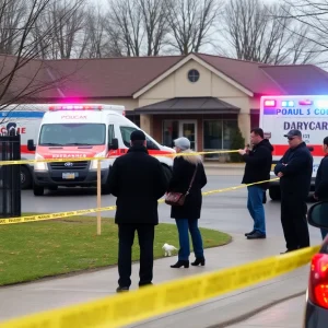 Police responding to a shooting outside a daycare center