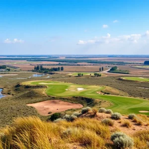 Scenic view of the new golf course at Trump International