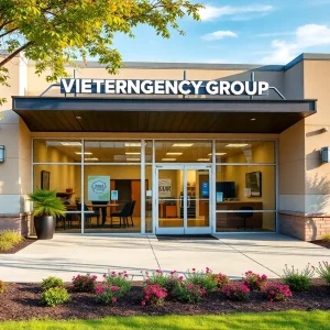 Exterior view of Veterinary Emergency Group facility in Jacksonville