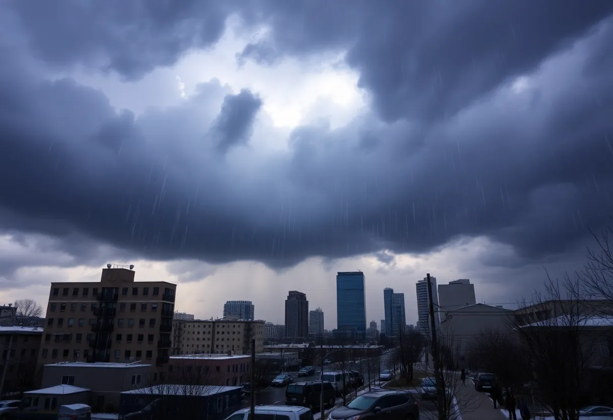 Winter storm impacting the Central U.S.