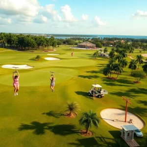 Closed Wynn Golf Club with redevelopment signs