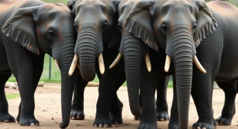 African Elephants Show Protective Behavior During Earthquake