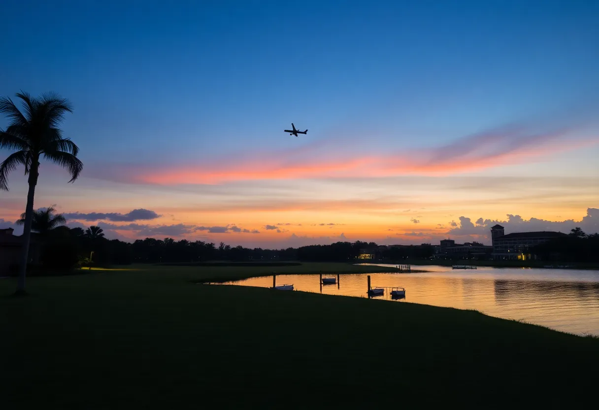 A scenic view of Boca Raton, Florida, symbolizing the community's resilience after a plane crash.