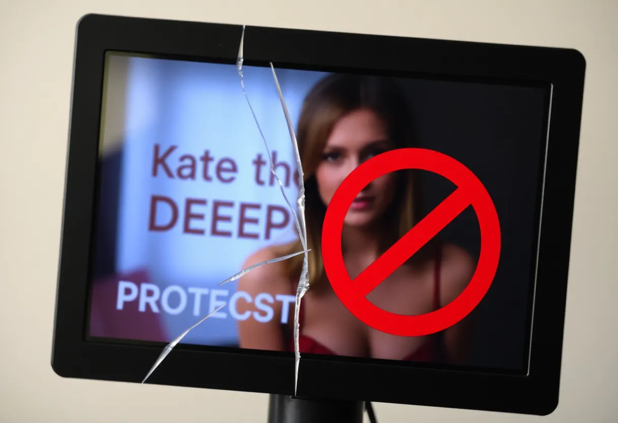 Symbolic fight against deepfake pornography