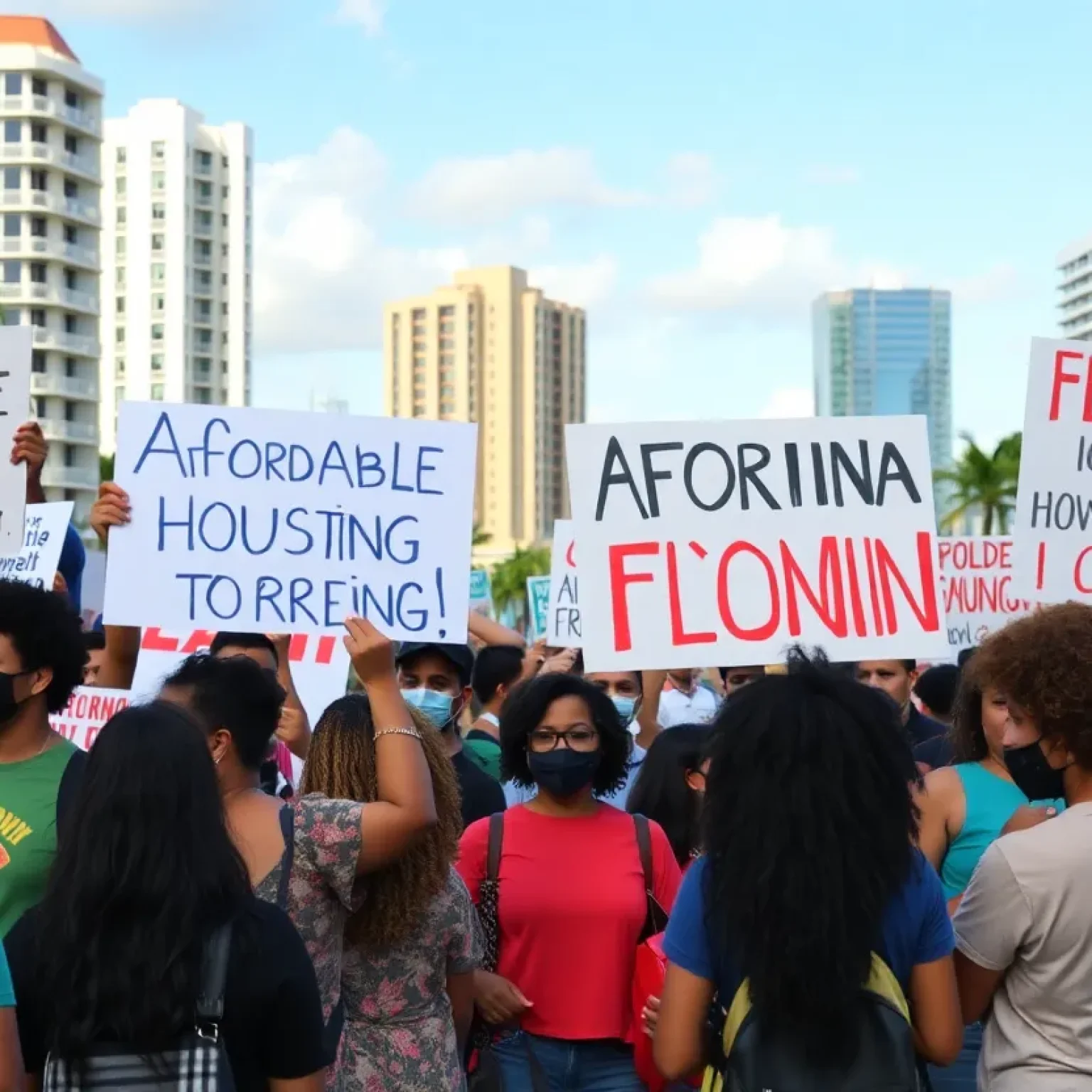 Activists rallying for Democratic causes in Florida