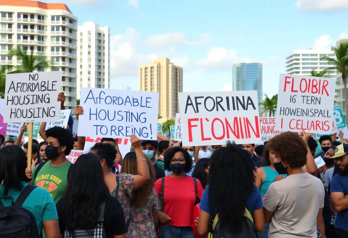 Activists rallying for Democratic causes in Florida