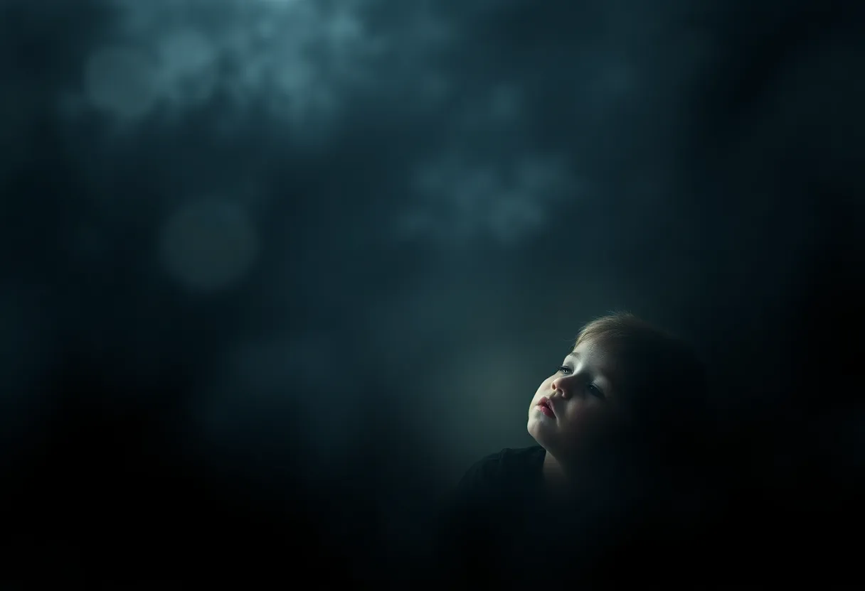 A symbolic representation of childhood loss and tragedy.