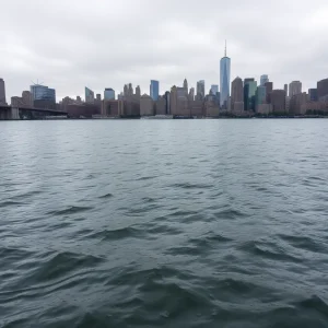 Helicopter Crash Site in Hudson River