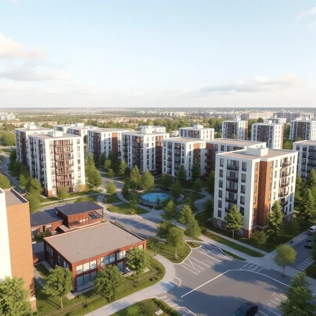Visual representation of the proposed housing development in downtown Jacksonville
