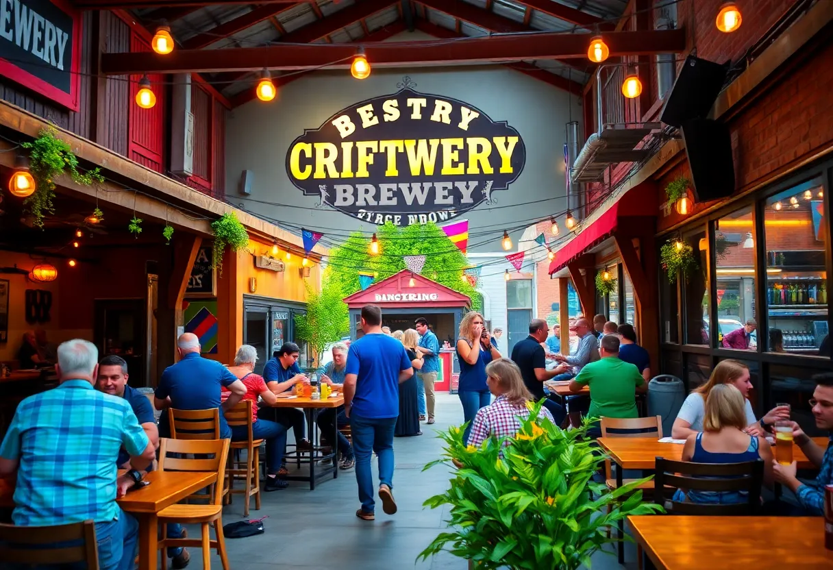 Exterior view of Intuition Ale Works Brewery in Downtown Jacksonville
