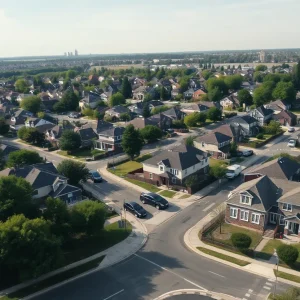View of Arlington neighborhood in Jacksonville showcasing proposed housing development area