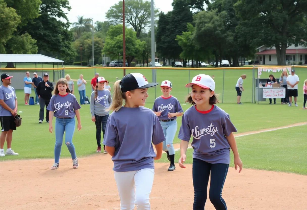 Community members at the Jacksonville Charity Softball Game