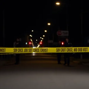 Police investigation at a crime scene in Jacksonville