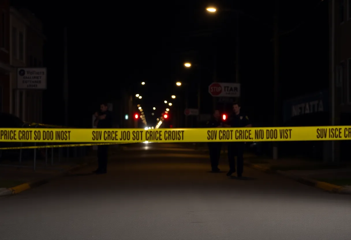 Police investigation at a crime scene in Jacksonville