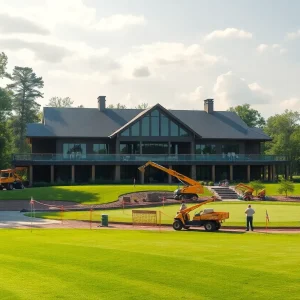 Rendering of the new clubhouse at Jacksonville Golf & Country Club