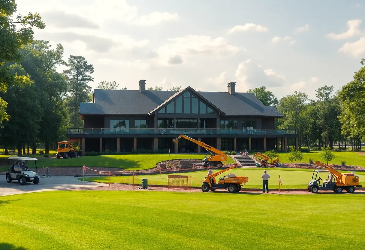 Rendering of the new clubhouse at Jacksonville Golf & Country Club
