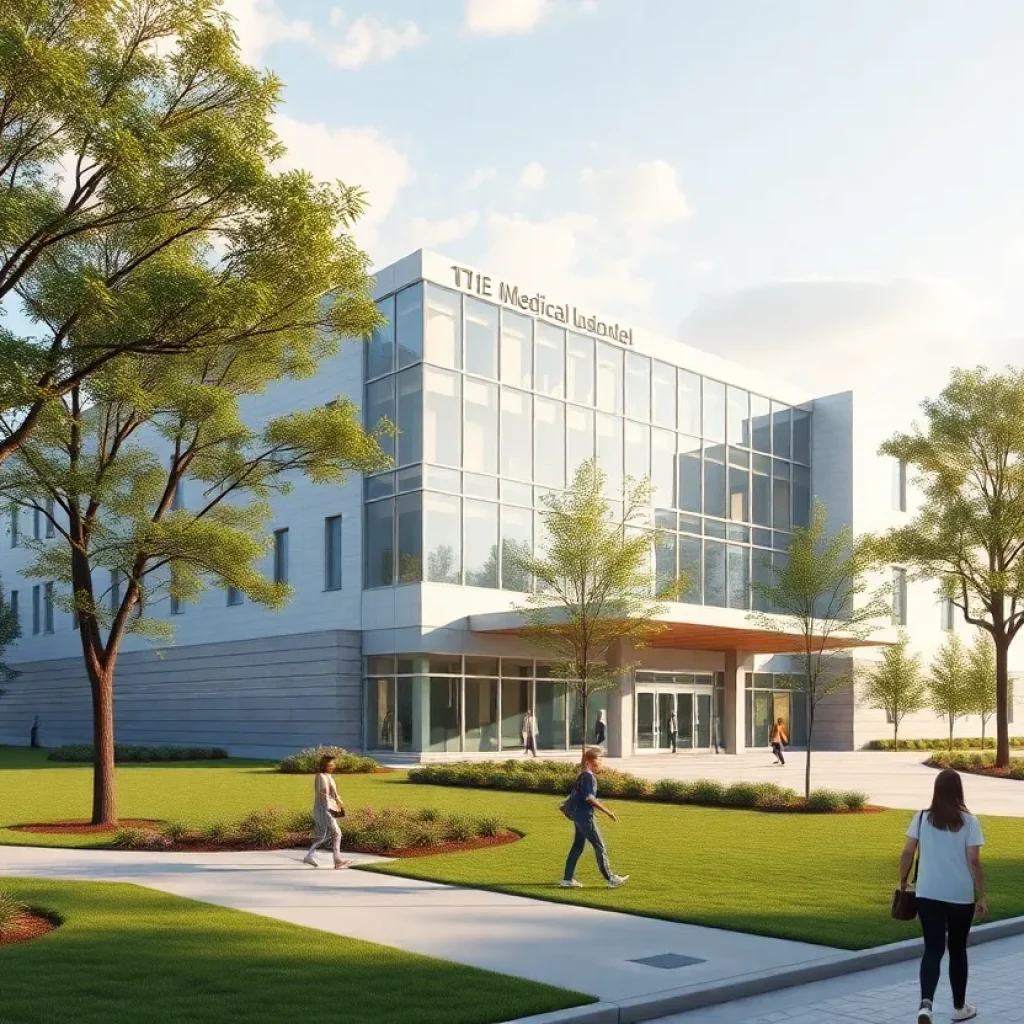 Rendering of the new Jacksonville medical school building