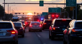 Traffic Chaos Unfolds in Jacksonville Following Series of Multi-Vehicle Crashes