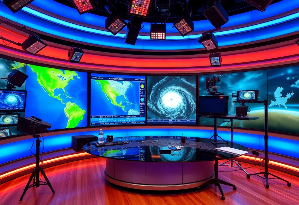 Advanced weather forecasting studio in Jacksonville