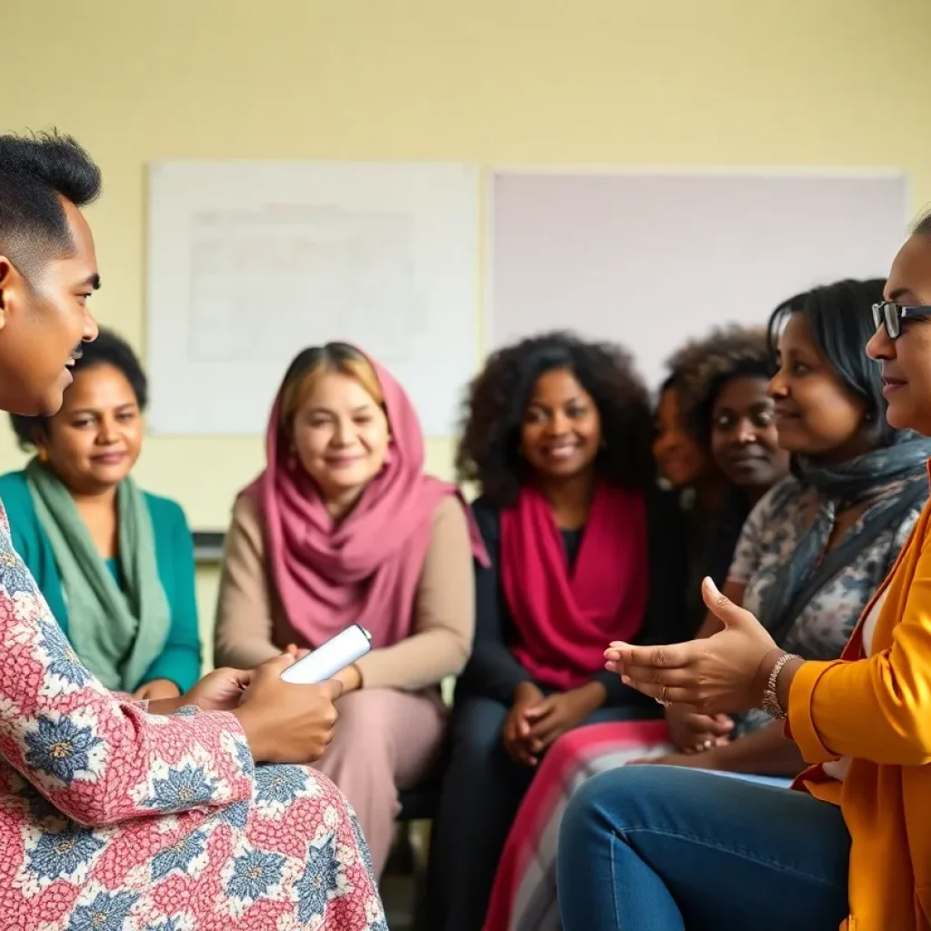 Parents advocating for children's rights in a meeting