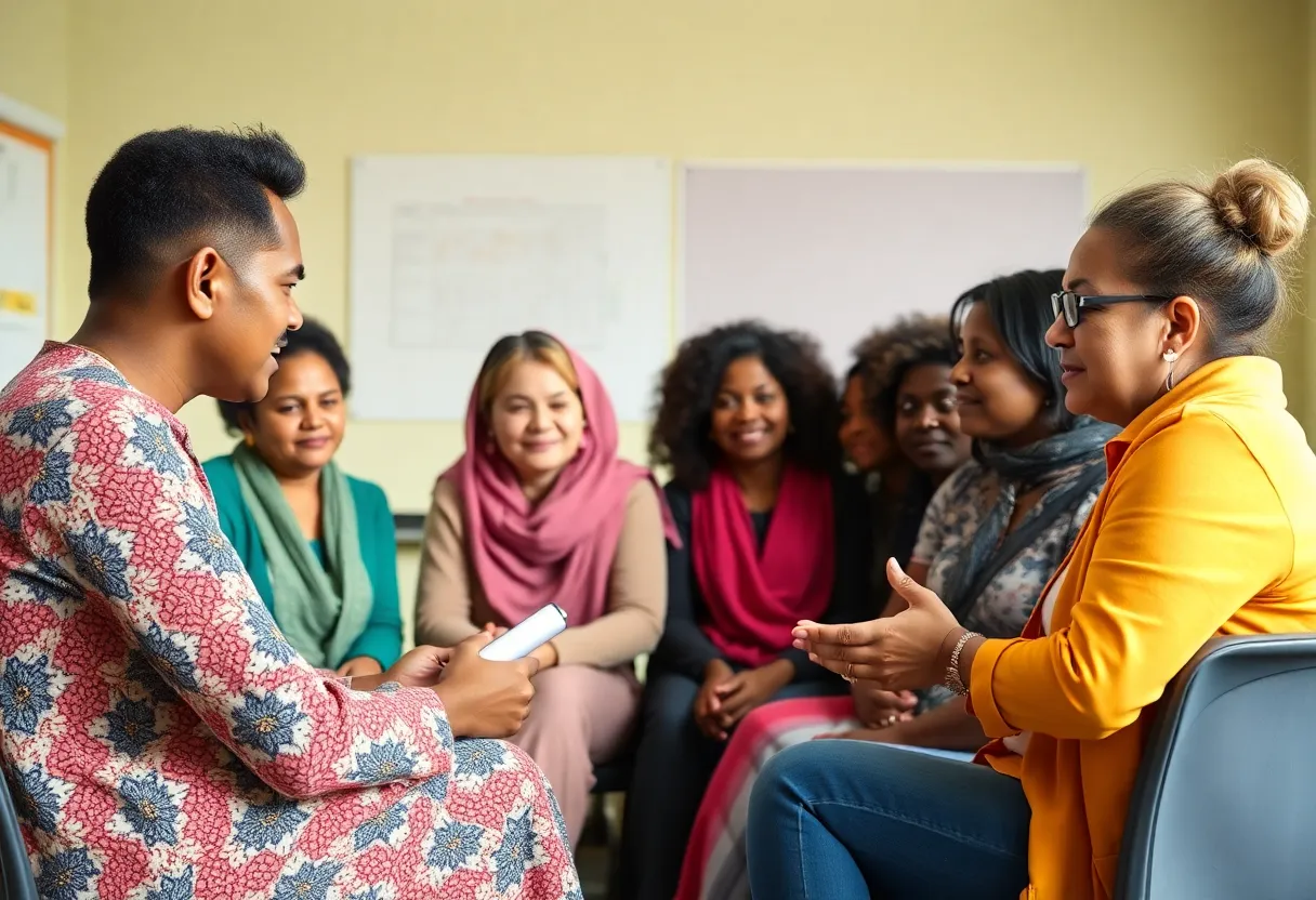 Parents advocating for children's rights in a meeting