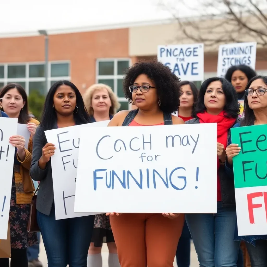 Parents and educators rallying for school funding in Jacksonville
