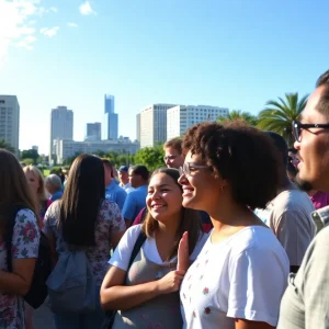 Community members offering support in Jacksonville