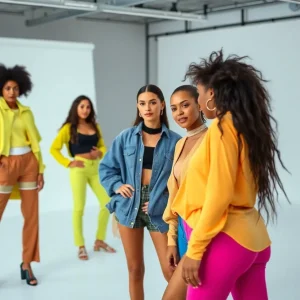 Models celebrating after Torrid's casting call