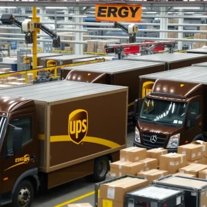 UPS logistics hub in Jacksonville bustling with activity