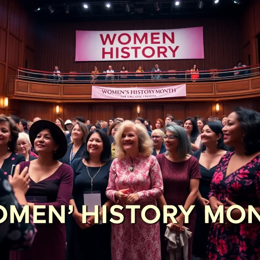 Women celebrating at an awards ceremony