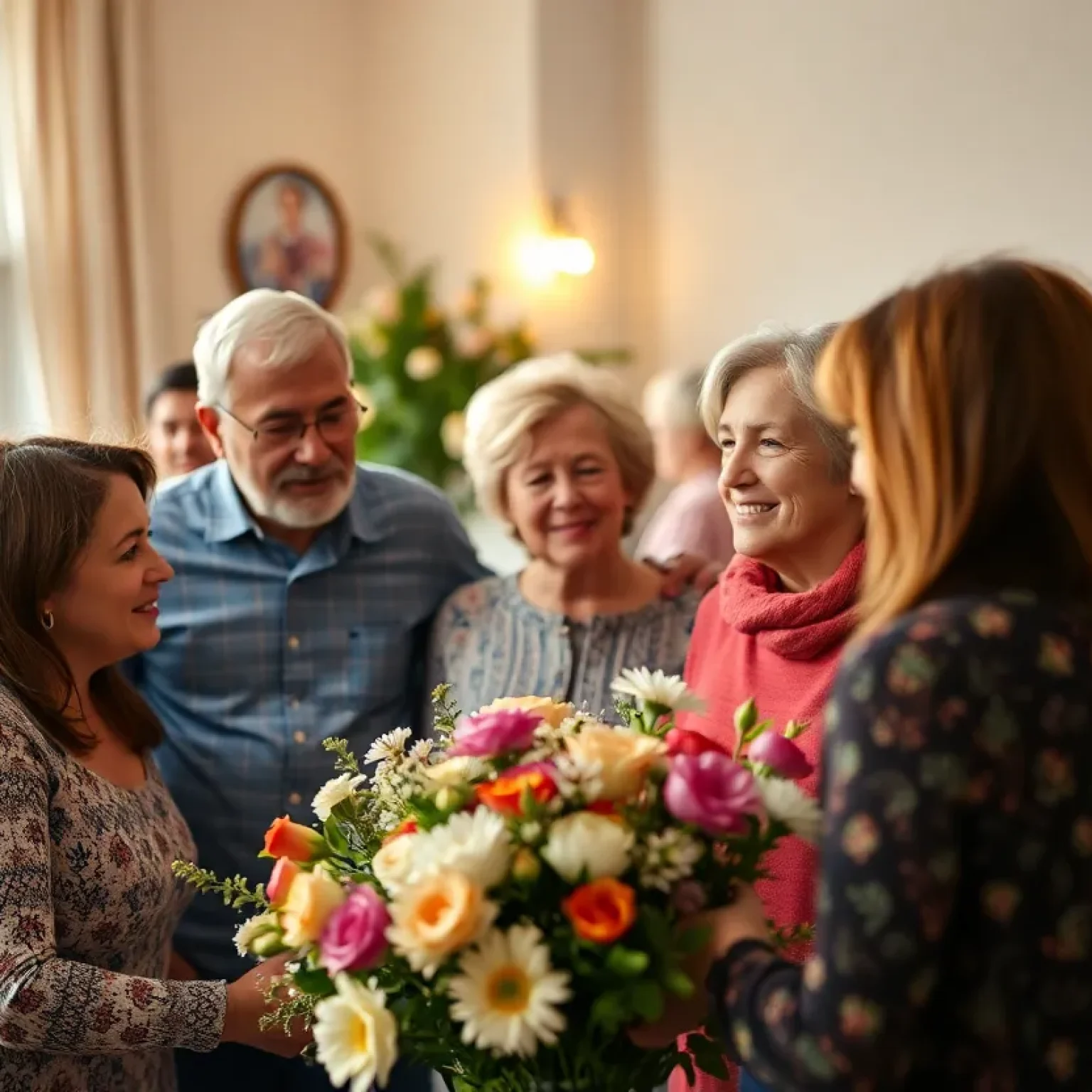 Family and community members gathering to celebrate Robert Schloemer Jr.'s life