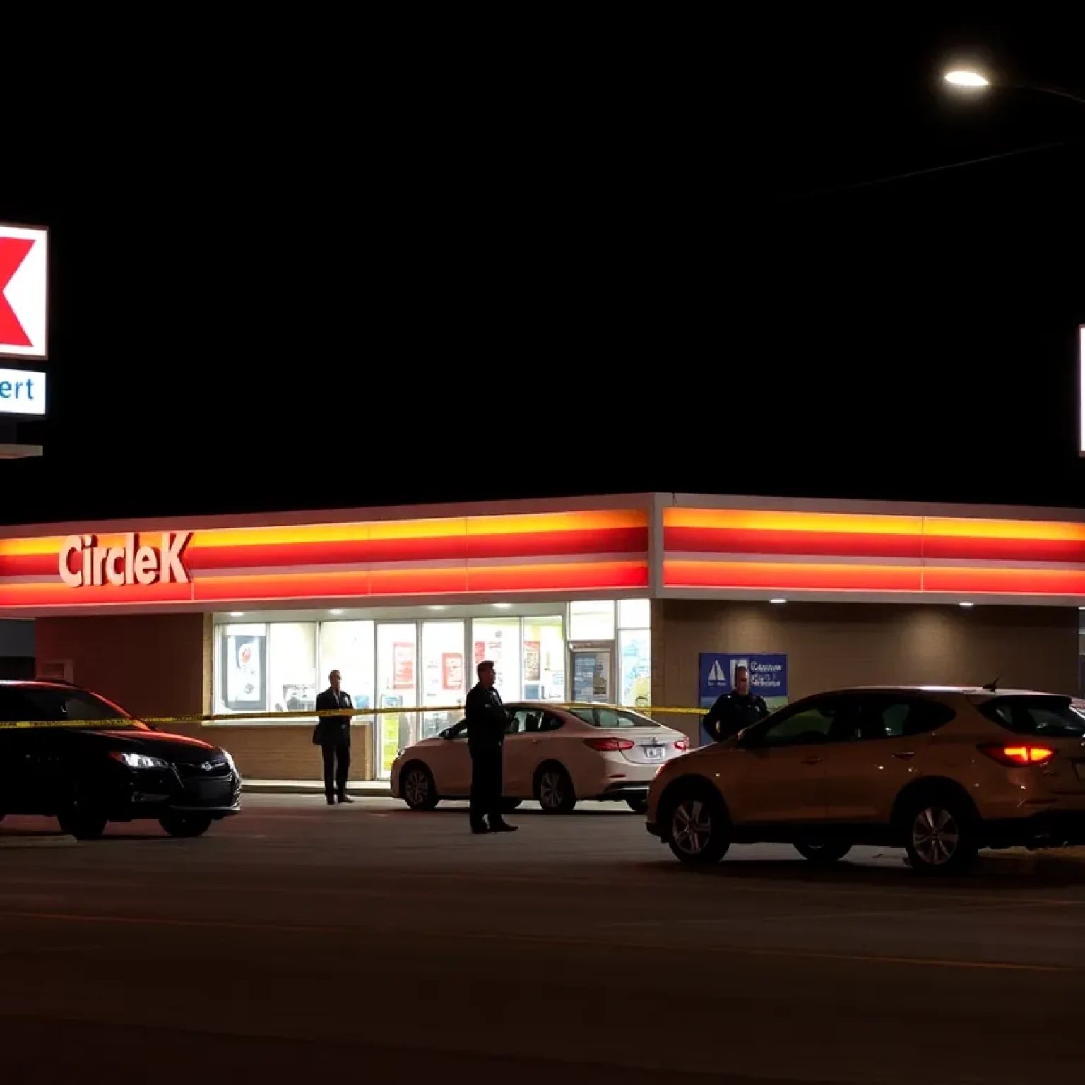 Circle K store in Jacksonville surrounded by police tape.